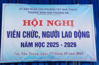 HỘI NGHỊ VIÊN CHỨC, NGƯỜI LAO ĐỘNG NĂM HỌC 2025 – 2026