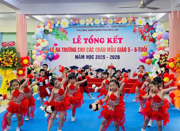 LỄ TỔNG KẾT, LỄ RA TRƯỜNG CÁC CHÁU MẪU GIÁO 5-6 TUỔI NĂM HỌC 2025-2026