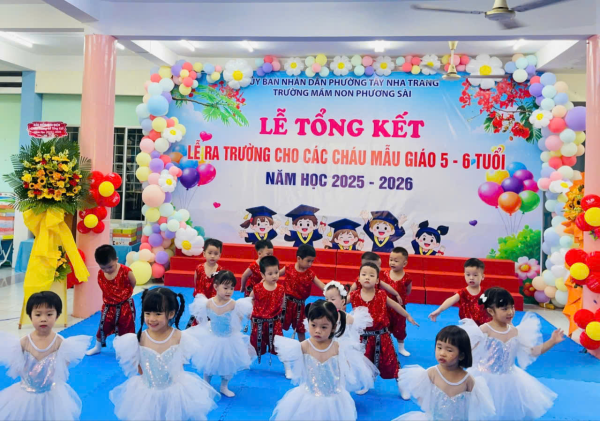 LỄ TỔNG KẾT, LỄ RA TRƯỜNG CÁC CHÁU MẪU GIÁO 5-6 TUỔI NĂM HỌC 2025-2026