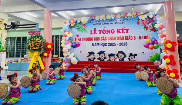 LỄ TỔNG KẾT, LỄ RA TRƯỜNG CÁC CHÁU MẪU GIÁO 5-6 TUỔI NĂM HỌC 2025-2026